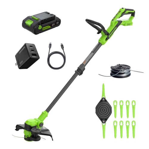 Greenworks 24V String Trimmer with Battery