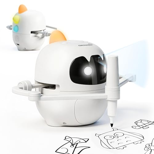 GROWNSY Scan Drawing Robot Montessori Learning Toy