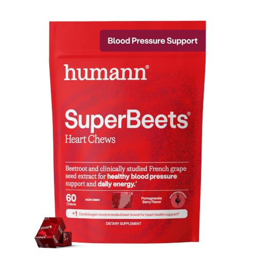 HumanN SuperBeets Heart Chews - Pomegranate Berry