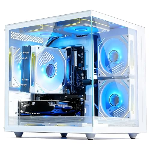 Qehi Prebuilt Gaming PC Desktop,Core i5 Fast Multi-Tasking Computers Tower