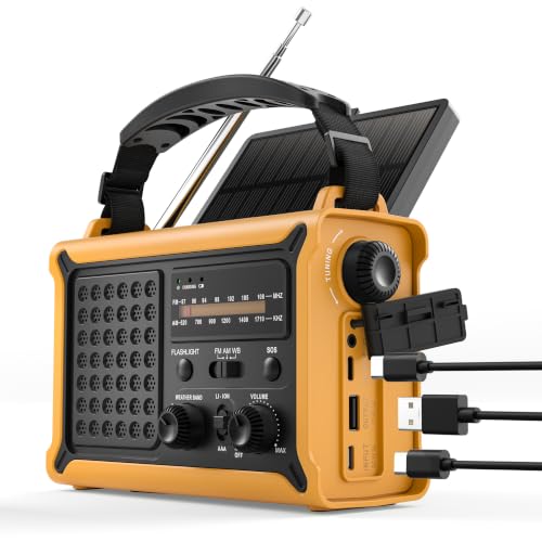OnLyee Hand Crank Emergency Radio with Power Bank