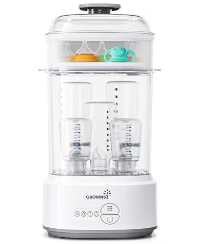 GROWNSY Bottle Sterilizer and Dryer Grey