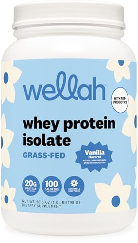 Wellah Vanilla Grass-Fed Whey Protein Powder