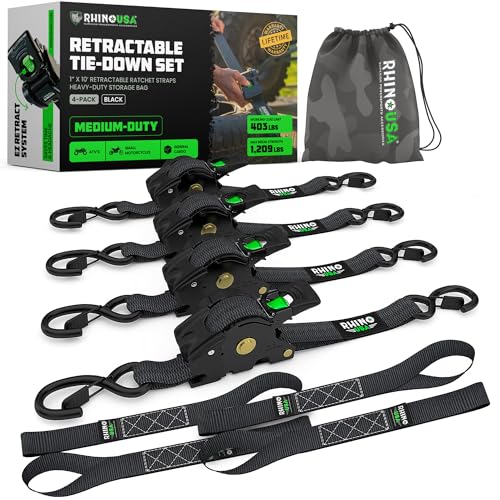 Retractable Ratchet Straps