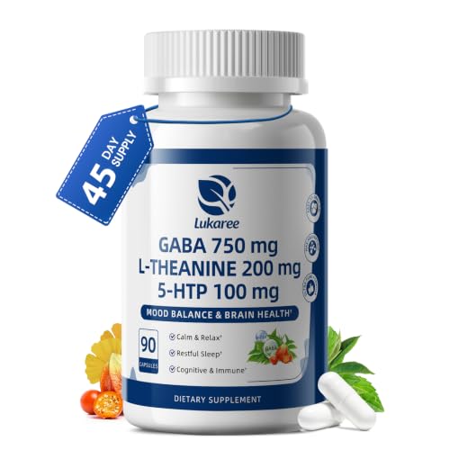 Lukaree GABA Supplements for Relaxation and Mood Support