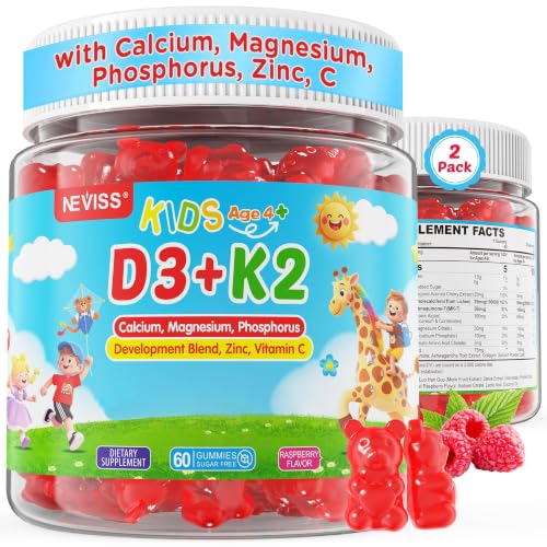 NEVISS Kids Multivitamin Gummies with Vitamin D3 & K2