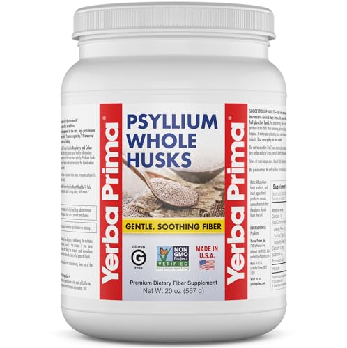 Yerba Prima Psyllium Whole Husks Fiber Supplement