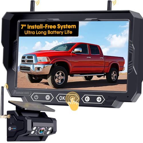 Pemacom P15 Magnetic Solar Backup Camera