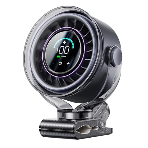 OpenBay Rechargeable Clip-on Fan with LED Display