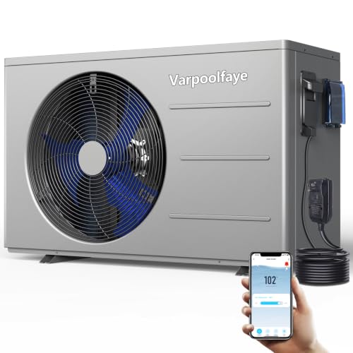 Varpoolfaye 30000 BTU Pool Heat Pump WiFi Control