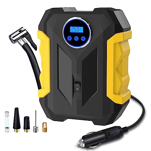 Digital Car Tire Inflator with LED Light
