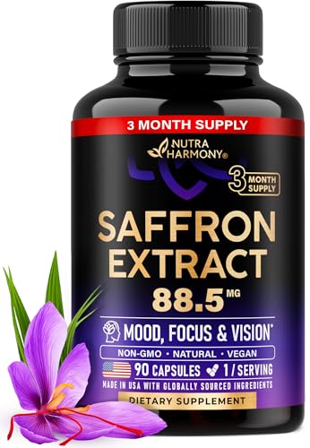 Natural Saffron Extract Supplement - Mood & Vision Support
