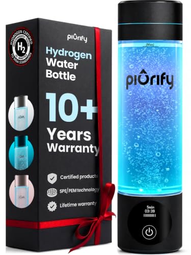 PIURIFY Hydrogen Water Bottle Black