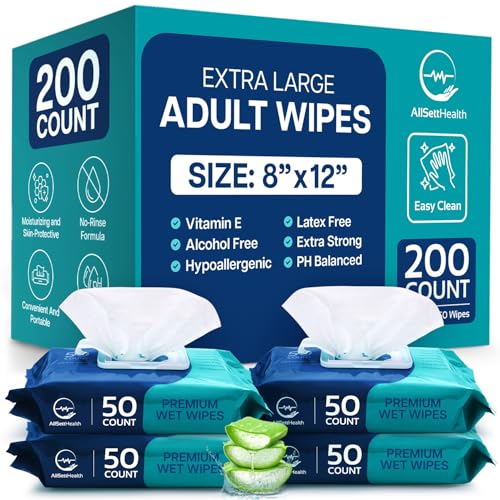 Body Wipes for Adults Bathing No Rinse