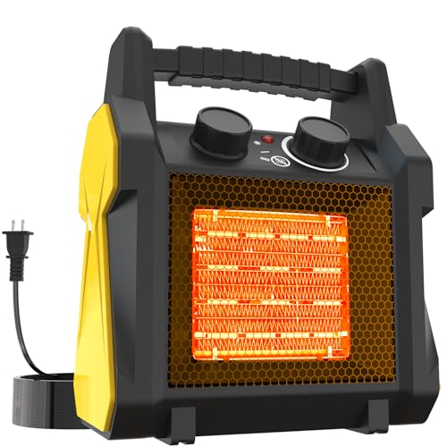 Outdoor Heater for Patio, 1500W Electric Space Heater for Garage Greenhouse