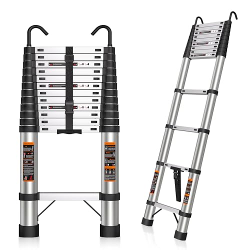 Telescoping Ladder 16.5 FT Stainless Steel