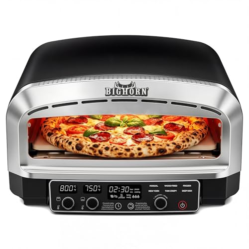 BIG HORN OUTDOORS 14-Inch Electric Pizza Oven