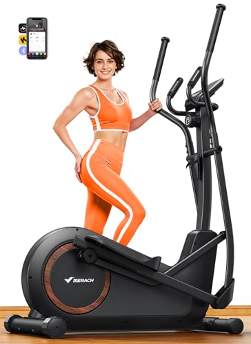 MERACH Elliptical Exercise Machine with Heart Rate Monitor