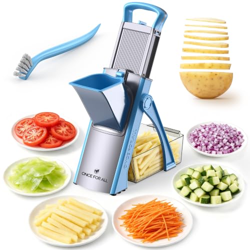 ONCE FOR ALL Mandoline Slicer Plus Adjustable Chopper