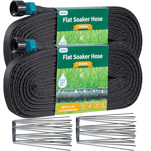 Hlinker Flat Soaker Hose 2026 100 ft