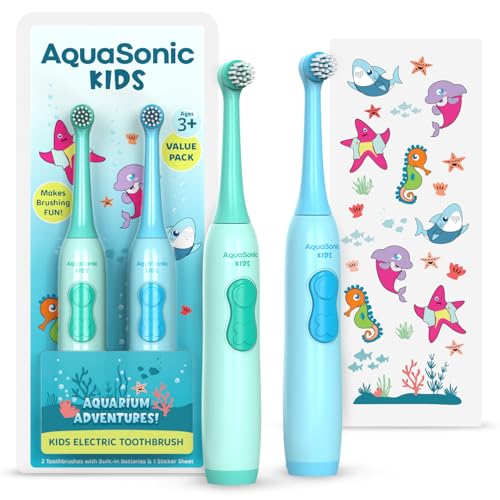 Aquasonic Kids Electric Toothbrush Set