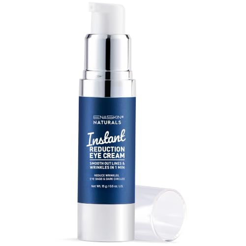 Enaskin Naturals Instant Eye Cream & Face Lift - No White Residue Rapid Wrinkle Filler - Under Eye Bags & Puffiness Remover - Dark Circles Treatment - Temporary Firming Serum for Women & Men- 1.5 oz