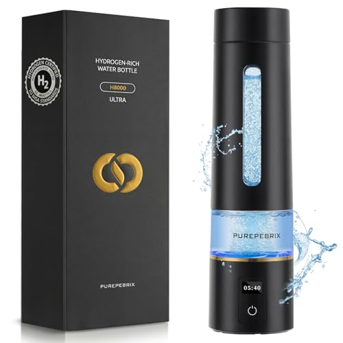 PUREPEBRIX Hydrogen Water Bottle Generator