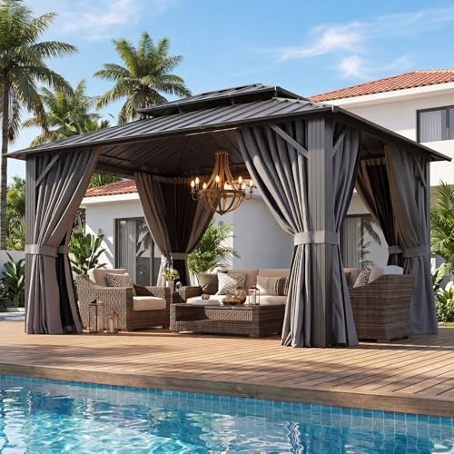 Aoxun 10x12 Hardtop Gazebo