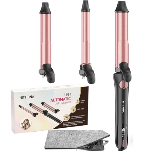 HITTIONA Rotating Curling Iron 3-in-1