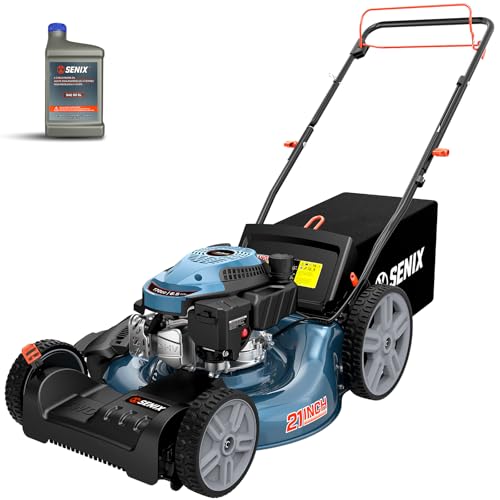 SENIX 21-Inch Self-Propelled Gas Lawn Mower