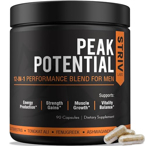STRIVLABS Peak Potential Testosterone Support Supplement