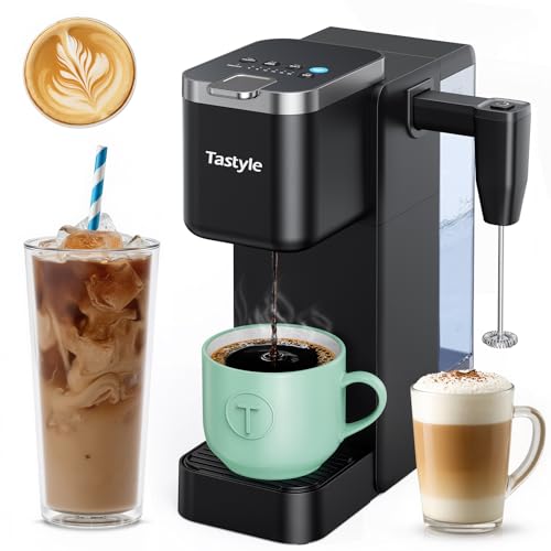 Tastyle Coffee Maker with Milk Frother