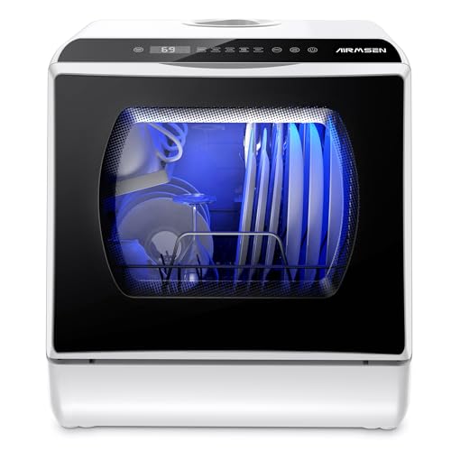 AIRMSEN Portable Countertop Dishwasher
