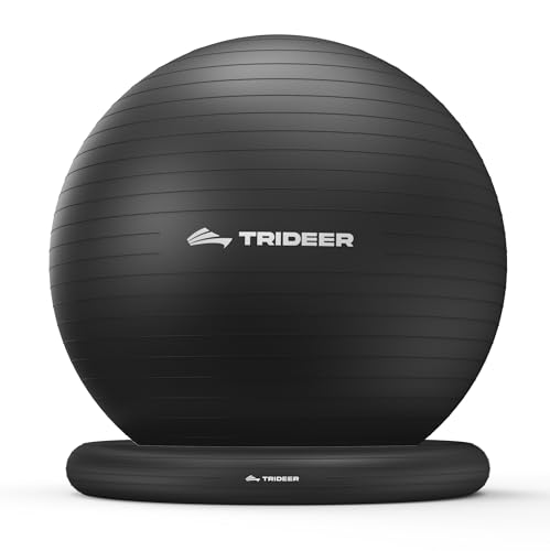 Trideer Exercise Ball Chair with Base and Pump