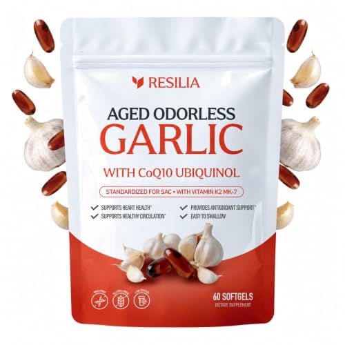 Resilia Garlic Extract 600mg Softgels
