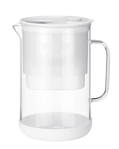 Waterdrop Glass Water Filter Pitcher, 10-Cup