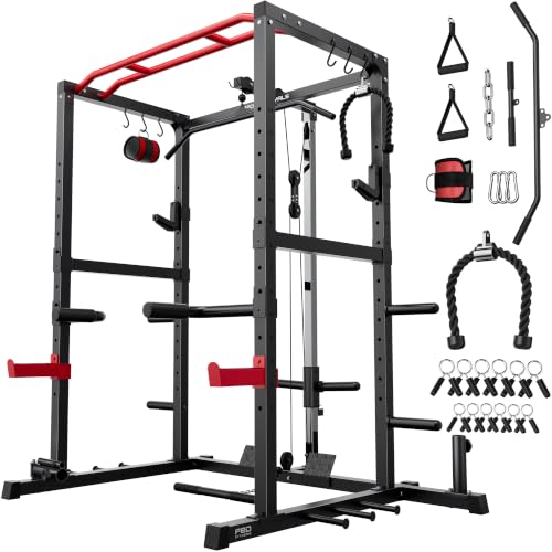Sportsroyals Power Rack with LAT Pulldown System