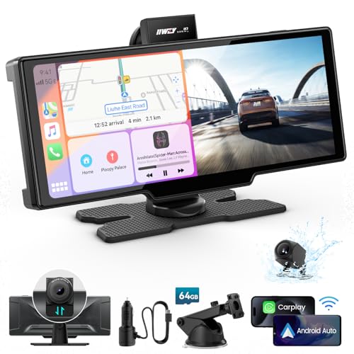 IIWEY 10" Wireless Carplay & Android Auto Stereo