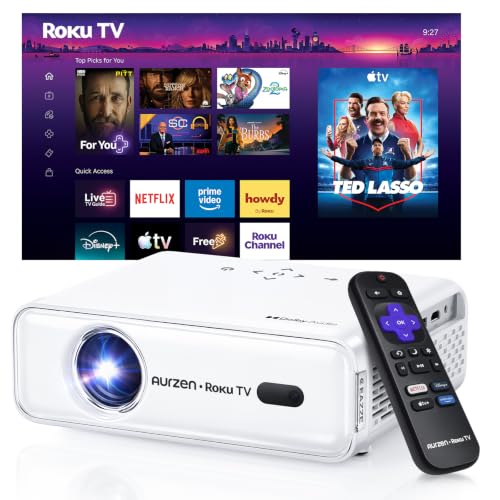 Aurzen Roku TV Smart Projector
