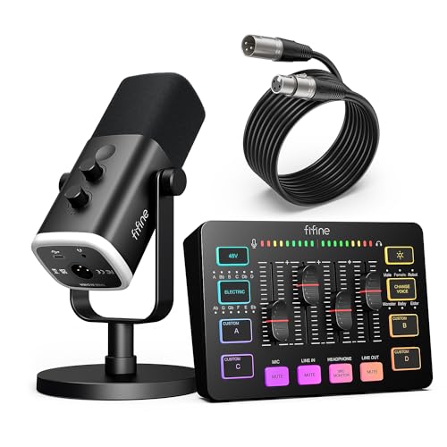 FIFINE AmpliGame KS5 Gaming Microphone Bundle