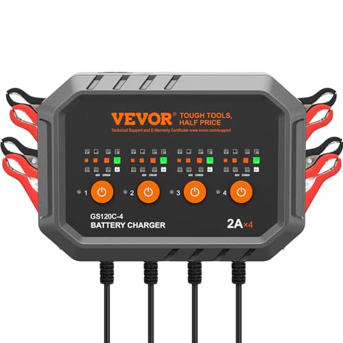 VEVOR Smart Battery Charger 2A x 4