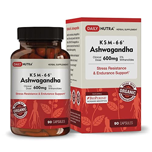 DailyNutra Ashwagandha Organic Root Extract Supplement