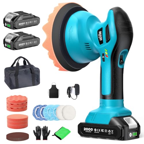 Seesii 6 Inch Cordless Car Polisher Kit