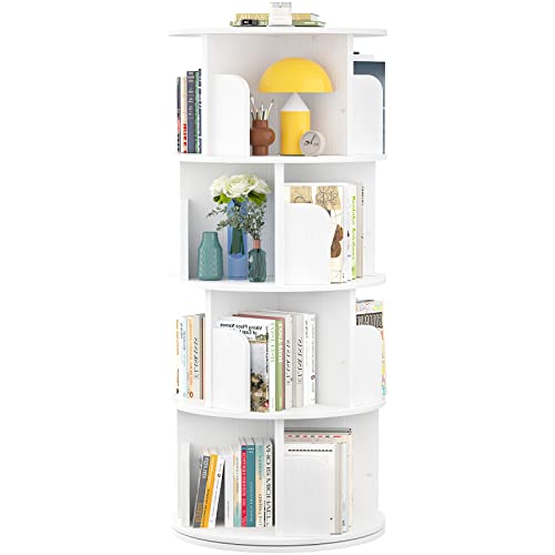 Aheaplus Rotating 4-Tier Bookshelf