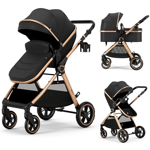 Accombe Convertible Baby Stroller and Bassinet