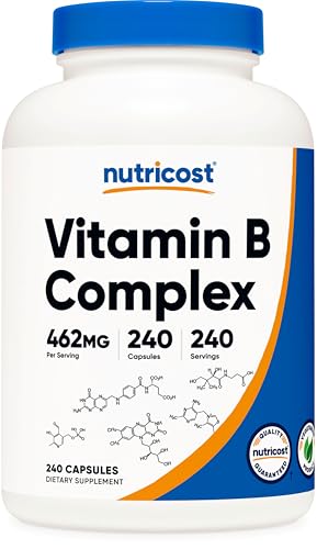 Nutricost Vitamin B Complex 460mg, 240 Count