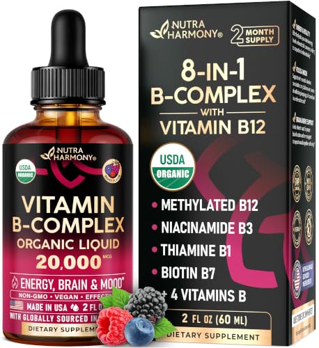 NUTRAHARMONY Organic B-Complex Liquid Drops 2fl oz