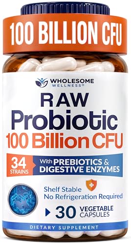 Organic Raw Probiotics 100 Billion CFU Supplement