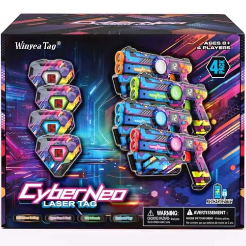 Rechargeable Laser Tag Set with Vests