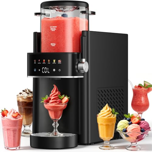 Ranvaira Slushie and Ice Cream Maker, 40OZ, Black